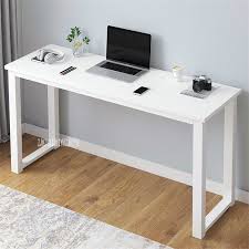 B2783 80 100 120 140cm Modern Manmade Board Steel Frame Office Computer Table Household Economical Large Desktop Study Desk In 2020 Computer Table Office Desk For Sale Small Office Desk