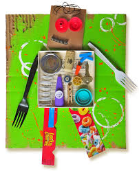 Happy Earth Day Check Out Our Recycled Robots Craft Of The Month Http Www Fabercastell Com Creativity Fo Robot Craft Recycled Art Projects Earth Day Crafts