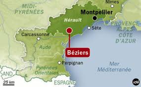 Beziers Carte Region Carte Des Regions Carte Beziers