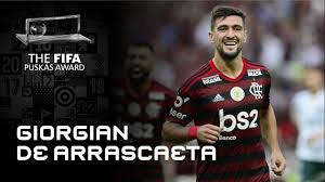 Giorgian de arrascaeta is a attacking midfielder for brazilian serie a club flamengo.giorgian de arrascaeta joined flamengo on 8 jan 2019. Giorgian De Arrascaeta Goal Fifa Puskas Award 2020 Finalist Youtube