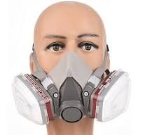 Weytoll Wiederverwendbare Maske Halbe Gesichtsmaske 6200 Gasmaske  Atemschutzmasken Organische Dampfschweißen mit Sicherheitsbrille zum Malen  Polieren ...