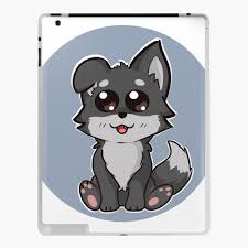 510 51 wolf howling moon. Wolf Puppy Cartoon Ipad Case Skin By Ashstore Redbubble