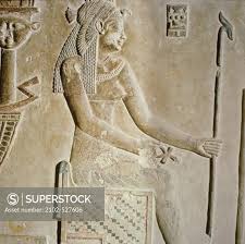 Cleopatra as a Goddess ca.69-30 BC Egyptian Art Relief Temple of the Goddess  Hathor, Dendera, Egypt - SuperStock
