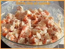 Salade De Riz Surimi Crevettes Ananas Entre Rire Et Cuisine Salade De Riz Surimi Salade De Riz Crevette Ananas
