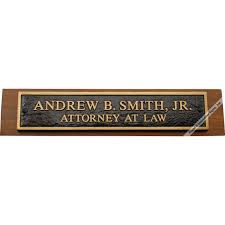 4.1 out of 5 stars 8. Desk Nameplates For Lawyers Attorneys And Legal Pros Law Office Signs