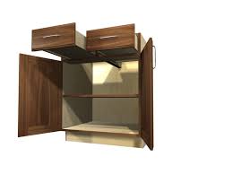 These flat panel cabinet doors were made popular by the shaker style. 2 Door 2 Drawer Base Cabinet With Split Top