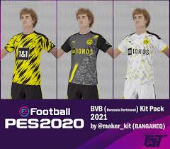 Import the latest dream league soccer kits 2021 & logos, with urls. Bvb Borussia Dortmund 2020 21 Kit Pack Pes Patch