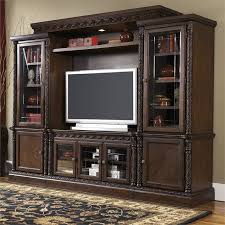 Harbor linen bridge w 60 shelf. Signature Design By Ashley Furniture North Shore Entertainment Center In Brown Entertainment Wall Units Entertainment Wall Traditional Family Room