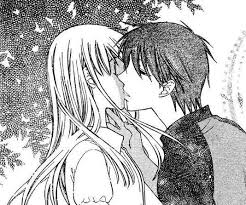 Fruits Basket Manga Kyo Tohru Kiss Fruits Basket Manga Fan Amour Photos Fruit Basket Manga Fruits Basket Kyo Corbeille De Fruits Anime