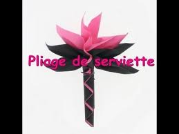 Tuto Pliage De Serviette Palmier Creative Napkin Fold Creative Napkins Paper Flowers