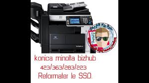 View and download konica minolta bizhub 36 user manual online. How To Fix An Error Reformater Le Ssd Konica Minolta Bizhub 423 363 283 223 Youtube