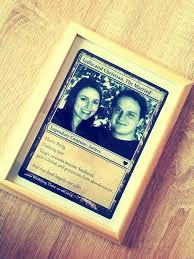 Scoured the internet for something to do the image editing for me. Magic The Gathering Wedding Gift Diy Gifts For Boyfriend Magic The Gathering The Gathering