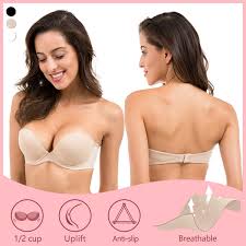 Do you have a favorite plus size strapless style? La Isla Women Summer Seamless Moulded Removable Padded Strapless Bra Breathable Low Cut Detachable Straps Underwire Invisible Push Up Bras Plus Size Women Underwear For Wedding Party 32 34 36 38 A B C D Dd E Wish