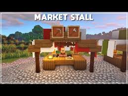 Market stalls of the villagers. Minecraft How To Build A Market Stall Tutorial 2020 Youtube Minecraft Designs Minecraft Projects Minecraft Shops