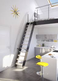 Solution Gain De Place Escaliers Echelles De Meunier Lapeyre Escalier Gain De Place Decoration De Maison Contemporaine Chambre Loft