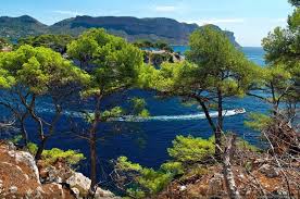 Les Calanques Un Bateau Sort De La Calanque De Port Miou Calanque Paysage De Provence Paysage