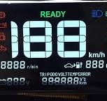 Custom Electric Vehicle Instrument Large Screen Display 7-Segment LCD  Display with Backlight