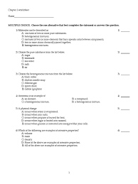 Maybe you would like to learn more about one of these? Chapter 1 Worksheet Chemical Substances Mixture