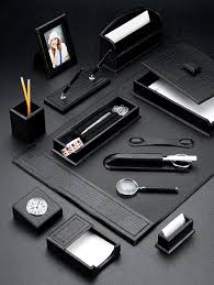 Find deals on products in office organizers on amazon. Black Croco Leather Desk Blotter And Accessories Set