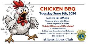 Chicken BBQ - Hosted by the Athens Lions Club