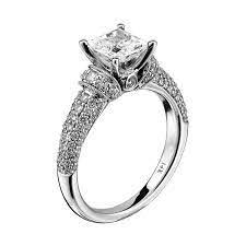 Ladies Engagement Ring With Diamond Milgrain Accented Arches Settings From The Heaven S Gates Collection By Scott Kay Scott Kay Engagement Rings Kay Jewelers Engagement Rings Wedding Ring Kay