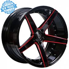 Black And Red Truck Rims 20 Inch 20 Marquee Wheels M3226 Gloss Black With Red Milled Extreme Concave Rims Wheel Rims Rims Custom Wheels Cars