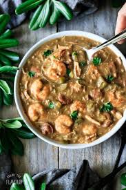 Chicken Sausage And Shrimp Gumbo Recipe Gumbo Recipe Louisiana Recipes Shrimp Gumbo