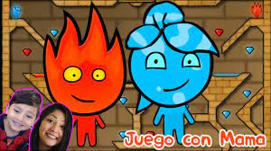 Juegos friv fuego y agua. Fireboy And Watergirl Gameplay Juego Con Mama Videos Para Ninos Youtube