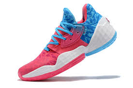 I opted for the pink lemonade colorway because they instantly caught my eye th. Adidas Harden Vol 4 Pink Blue For Sale The Sole Line