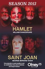HAMLET and SAINT JOAN Program by Olney Theatre Center
