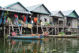The Floating Village That Isn T Floating Yet House On Stilts Riverside Village Tonle Sap