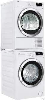Check spelling or type a new query. Beko Bewadrec05 Stacked Washer Dryer Set With Front Load Washer And Electric Dryer In White
