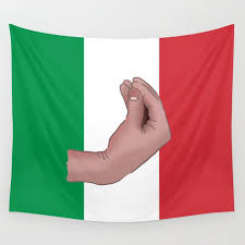 The how italians do things meme uses one particular hand gesture. Italian Meme Wall Tapestry By Lovelydesigns Society6