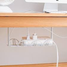 Under Table Storage Rack Cable Rack Shelf Table Bottom Socket Holder Hanging Rack Line Finishing Home Office Desk Wire Organizer In 2020 Table Storage Rack Shelf Hanging Racks