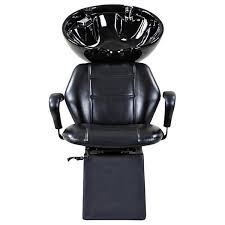 Universal Black Beauty Salon Shampoo Chair Bowl Unit Salon Shampoo Salon Guys Shampoo Chair