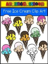 Black And White Cartoon Ice Cream Clipart Free Ice Cream Cones Clip Art Set Clip Art Clip Art Freebies Free Clip Art