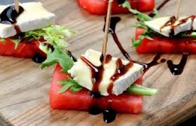 Brie Melon D Eau Roquette Un Amuse Gueule D Ete Absolument Parfait Recipe Brie Bites Food Snacks