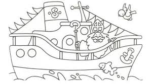 Sinterklaas Op De Boot Google Zoeken Sinterklaas Knutselen Thema Feest Kleurplaten