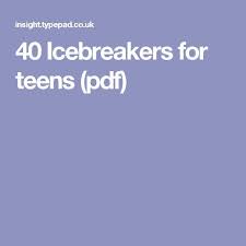 1000 Ideas About Icebreakers For Small Groups On Pinterest Icebreaker Activities Activities For Teens Ice Breaker For Teens