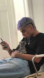 Cat And Boy Men Hair Color Mullet Hairstyle Long Hair Styles Men
