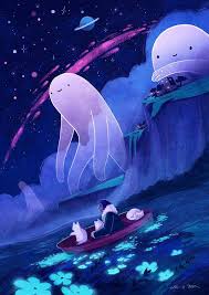 Https Www Reddit Com R Art Comments Ayo7mw Night Visitors Digital 984x1393px Fantasy Art Concept Art Cute Art