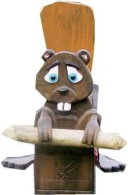 Beaver Mailbox With A Real Beaver Stick Animal Mail Box Etsy Cool Mailboxes Custom Mailboxes Beaver