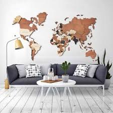 Browse hundreds of inspiring photos of home decor ideas and interior decorating images in good housekeeping's home decor gallery. Home Decor World Map Wood Map Wooden Map Wall Map Wood Wall Art L Size Ebay