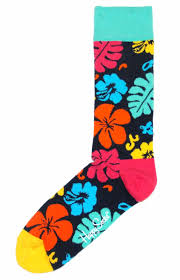 Mens Socks Navy Multi Color Hawaiian Floral Men S Dress Socks Happy Socks Dress Socks Happy Socks Mens Dress Socks