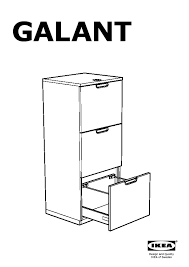 Below you can view and download the pdf manual for free. Galant File Cabinet Black Brown Ikeapedia