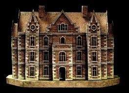 Starc Manor A Free Haunted House Papercraft Model Paper Models Paper Houses Paper Toys