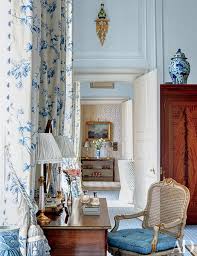 Also, help guests remember where the washing station is. 30 Rooms That Showcase Blue And White Decor Architectural Digest