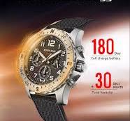 North Edge MACH 2 Men's Solar Watch | Stainless Steel Case, Luminous H