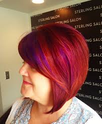 Give your red and purple hair color a high impact finish by using a shine serum when you style your hair. Red Copper Bob With Purple Lowlights Women S Short Hair 2014 Short Hair Styles Short Hair Styles 2014 Cool Hairstyles