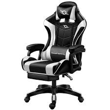 Gaming chairs office & conference room chairs : Buy Gaming Chair Powergaming Black White With Footrest Powerplanet